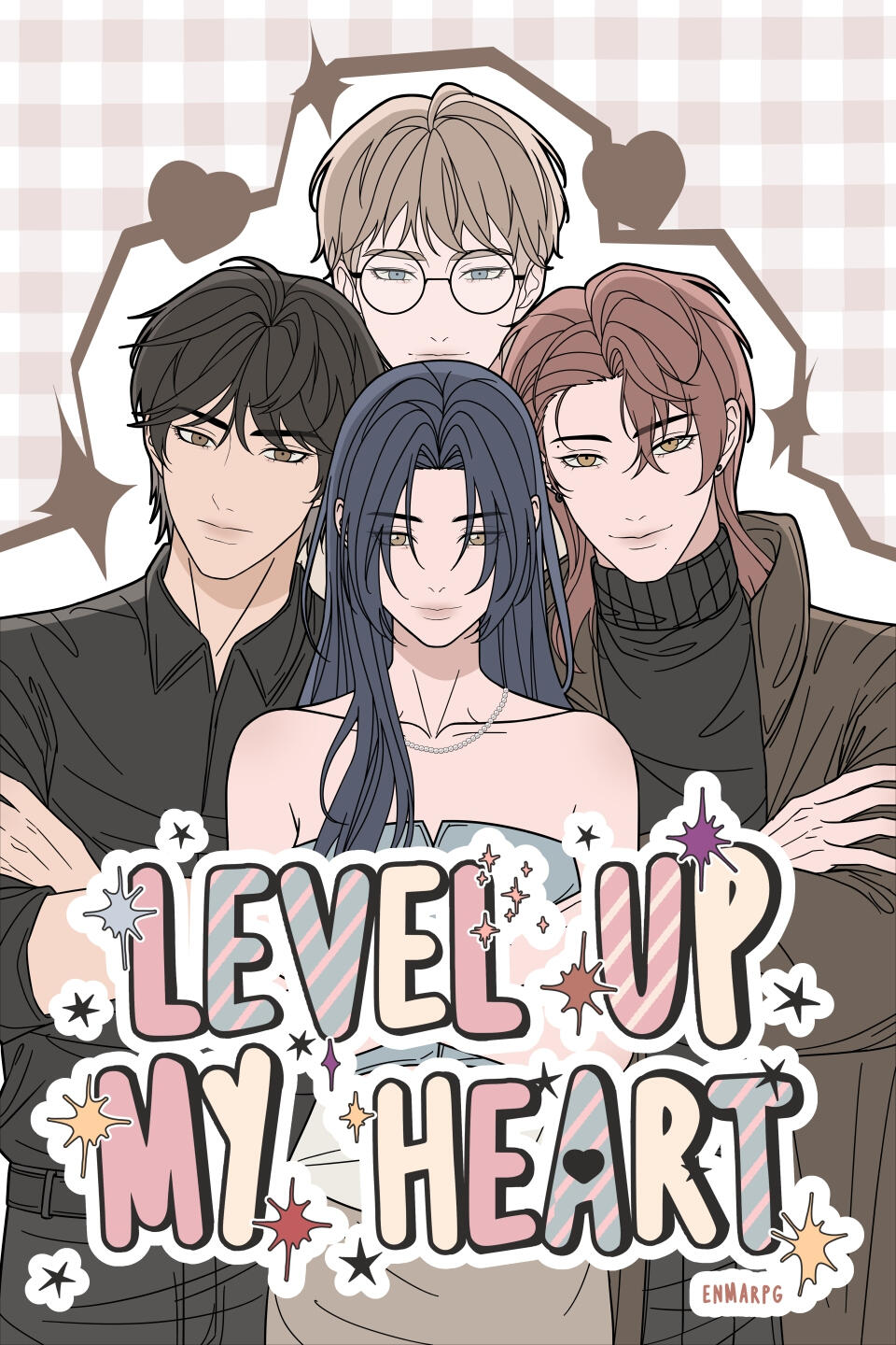 A cover art for a modern-romance webtoon/manhwa commission